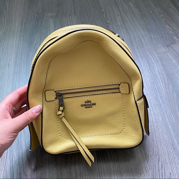 Mini Coach leather backpack